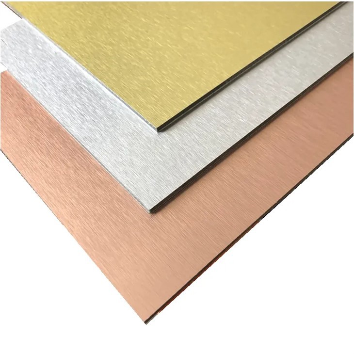 3mm PE kouch Andedan kay la dekorasyon aliminyòm konpoze Panel Design ACP Fèy