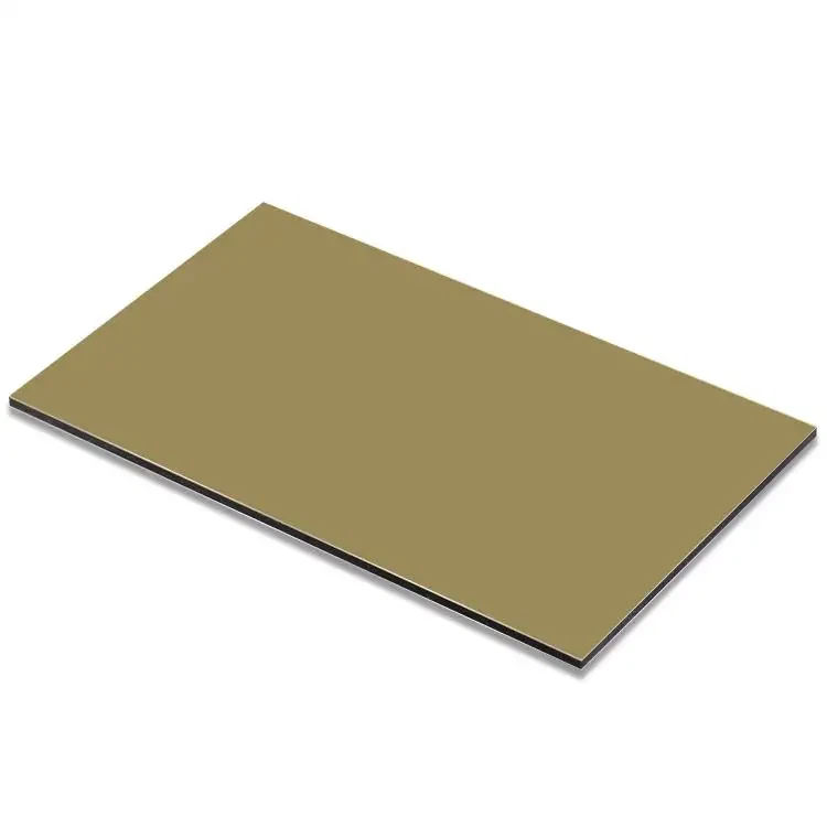 Kolore segondè Gloss 3mm 4mm PVDF fini ignifuje ACP aliminyòm konpoze panèl